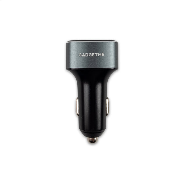 GADGETME 12V charger with USB QC3.0 and USB C PD Quick Charge 3.0 with max. 36 watts