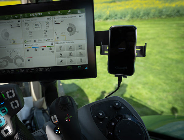 Gadgetme mobile phone holder with wireless charging function suitable for Fendt One 15W Fast Wireless