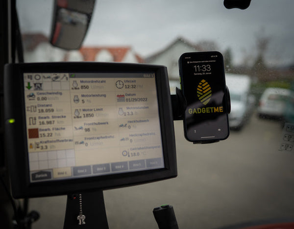 Gadgetme mobiele telefoon houder geschikt voor Case, New Holland, Steyr