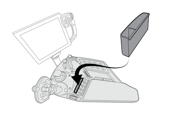 Sonderposten GADGETME Ablagefach klein ohne Gummieinlage passend für Fendt 500 / 700 / 800 / 900 / 1000 SCR – S4