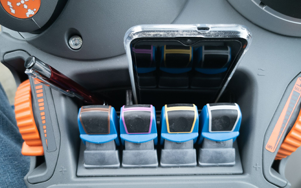 GADGETME storage compartment small with rubber insert suitable for Fendt 500 / 700 / 800 / 900 / 1000 SCR - S4