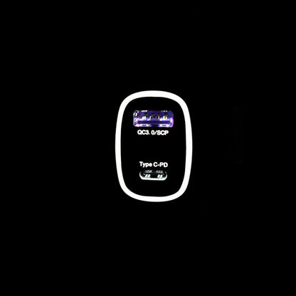 Chargeur 12V GADGETME avec USB QC3.0 et USB-C PD, max. 36 W
