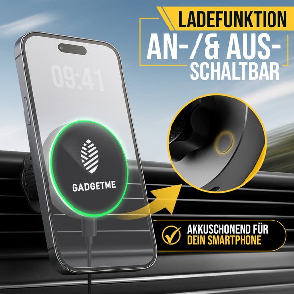 NEU! Gadgetme MagSafe  Qi 2.0 Handyhalterung mit Ladefunktion 15W