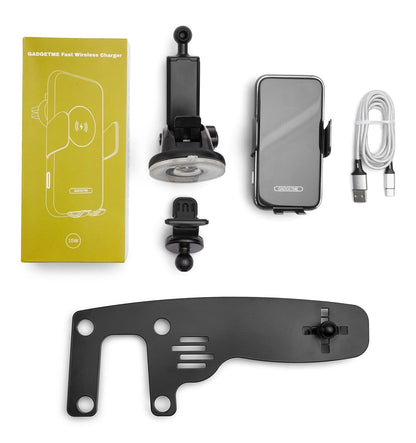 Support téléphone GADGETME V1 avec fonction de charge sans fil adapté pour John Deere Command Center 4600, 15 W