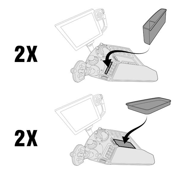 Zestaw przegródek GADGETME, pasujący do Fendt SCR / S4